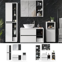 Vicco Set mobili bagno Bianco 4 parti