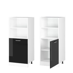 Vicco Mobile per forno da incasso Nero lucido 60 cm