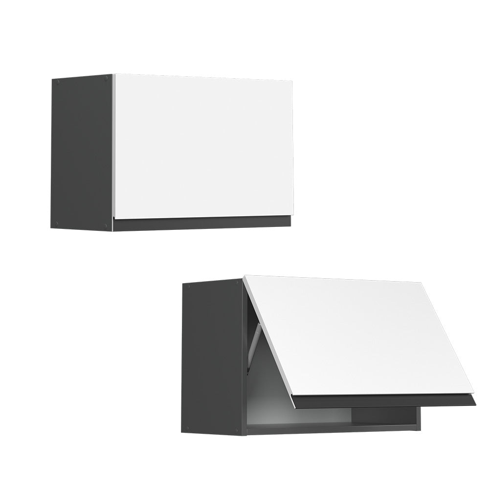 Vicco Pensile da cucina Bianco 60 cm Forma a J, piatta