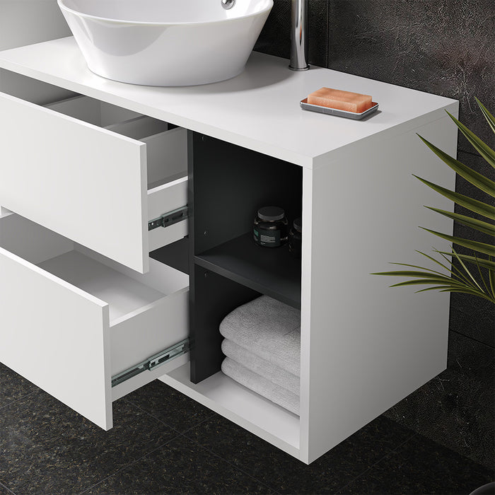 Vicco Set mobili bagno Bianco 4 parti