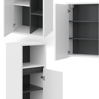 Vicco Set mobili bagno Bianco 4 parti