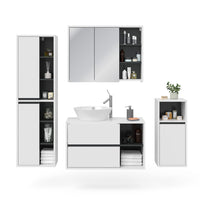 Vicco Set mobili bagno Bianco 4 parti