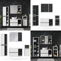 Vicco Set mobili bagno Bianco 4 parti