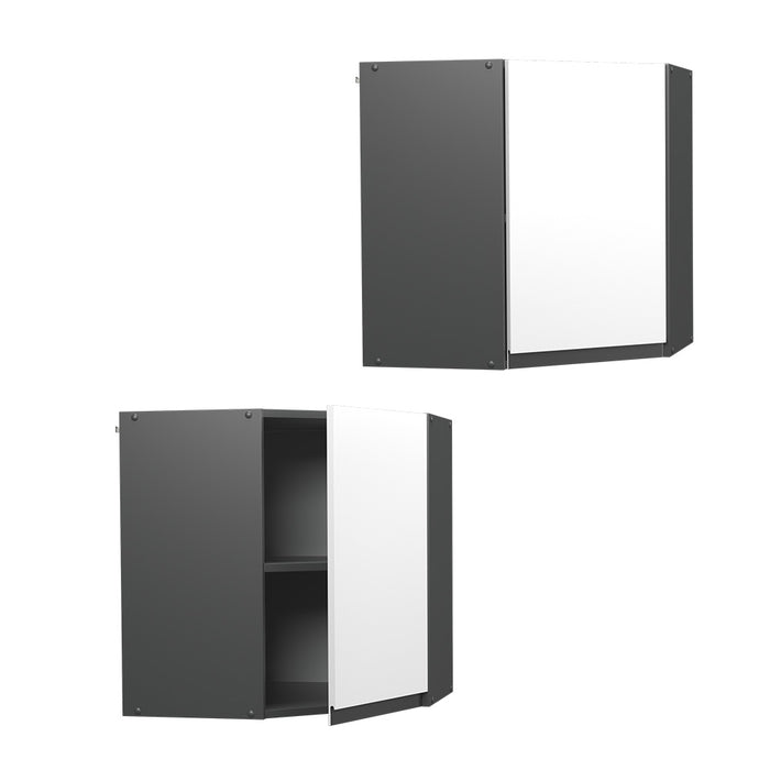 Vicco Mobile angolare da cucina Bianco 57 cm Forma a J