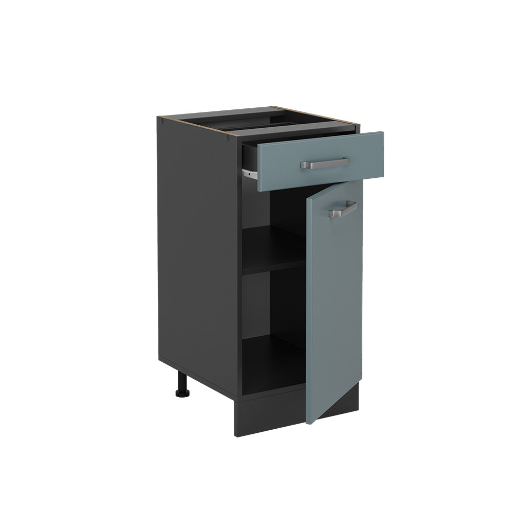 Vicco Mobiletto base per cucina Grigio-blu 40 cm , PL Rovere
