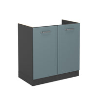 Vicco Mobile lavello cucina Grigio-blu 80 cm senza piano di lavoro