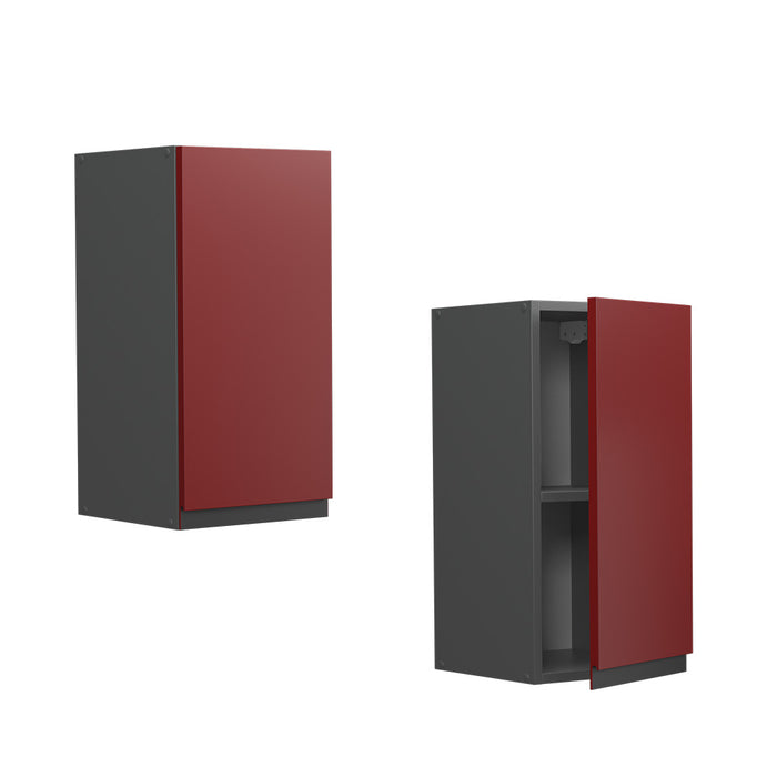 Vicco Pensile da cucina Rosso 30 cm Forma a J