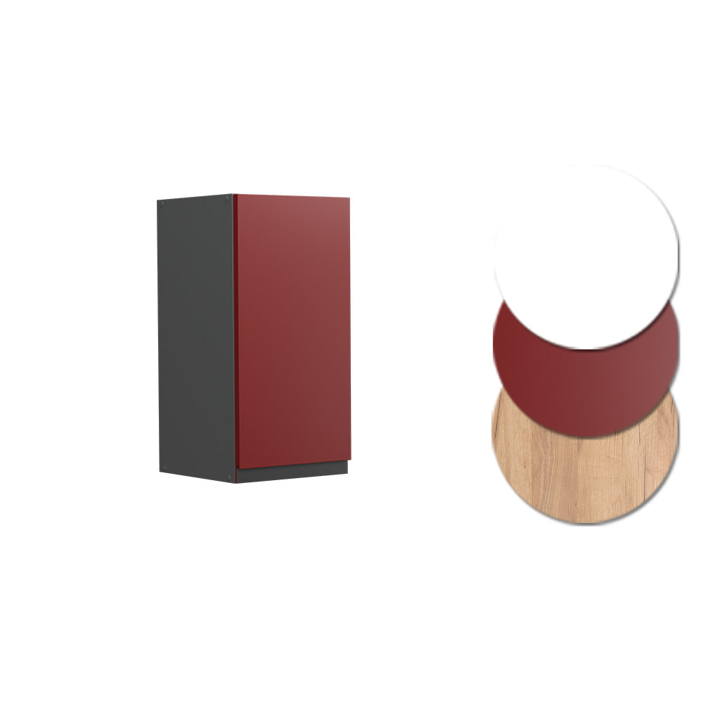 Vicco Pensile da cucina Rosso 30 cm Forma a J