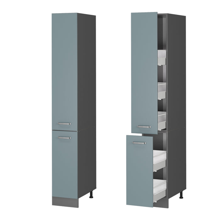 Vicco Armadio da farmacia Grigio-blu 30 cm