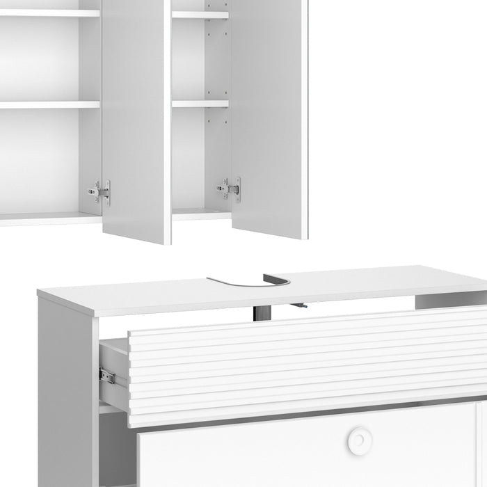 Vicco Set di mobili da bagno Bianco 2 parti