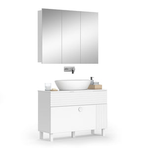 Vicco Set di mobili da bagno Bianco 2 parti