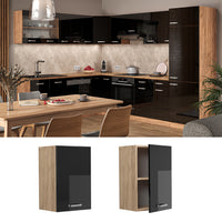 Vicco Pensile da cucina Nero lucido 40 cm