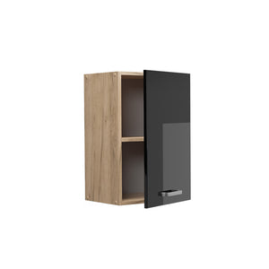 Vicco Pensile da cucina Nero lucido 40 cm