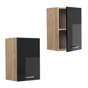 Vicco Pensile da cucina Nero lucido 40 cm