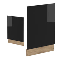 Vicco Pannello frontale Nero lucido 45 cm senza piano di lavoro