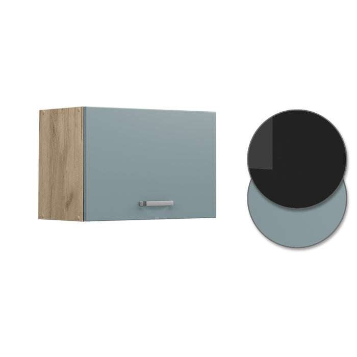 Vicco Pensile da cucina Grigio-blu 60 cm Piatto