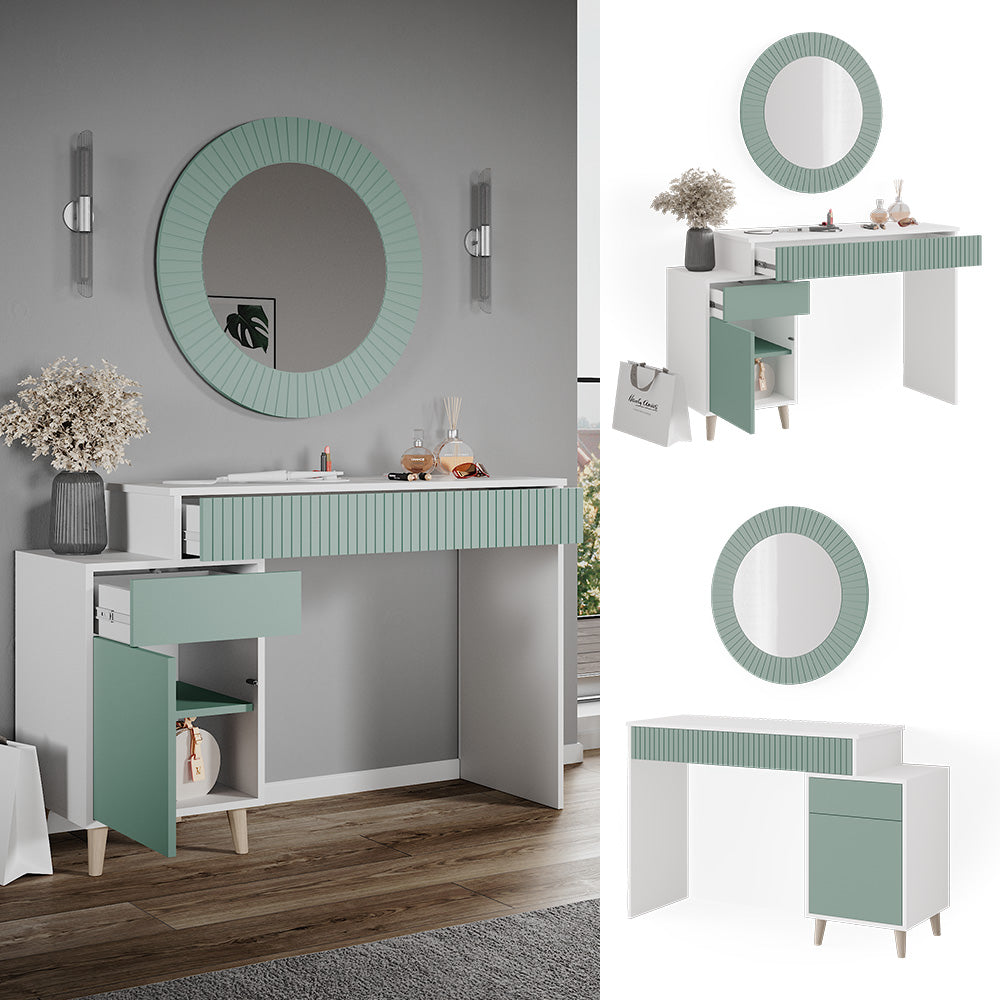 Vicco Tavolo da toeletta Verde 120 cm