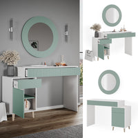 Vicco Tavolo da toeletta Verde 120 cm