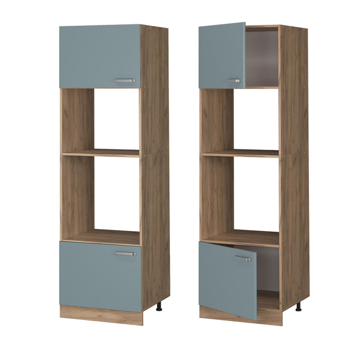 Vicco Set mobili bagno Grigio-blu 60 cm