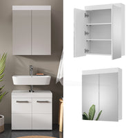 Vicco Specchio contenitore bagno Bianco 60 x 77 cm