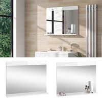 Vicco Specchio bagno Bianco lucido 80.1 x 62 cm con ripiano