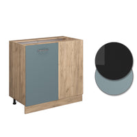 Vicco Mobile ad angolo cucina Grigio-blu 86 cm , PL Rovere