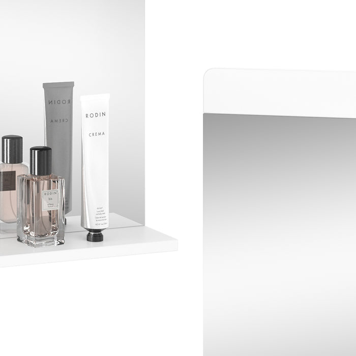 Vicco Specchio bagno Bianco lucido 80.1 x 62 cm con ripiano