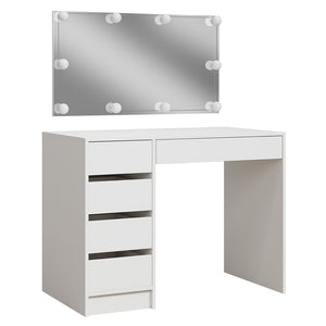 Vicco Tavolo da toilette Bianco 100 cm con illuminazione a LED