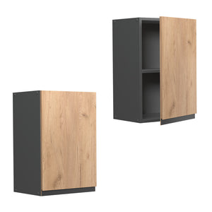 Vicco Pensile da cucina Quercia dorata 40 cm Forma a J