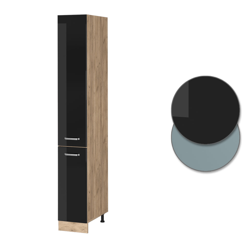 Vicco Armadio da farmacia Nero lucido 30 cm