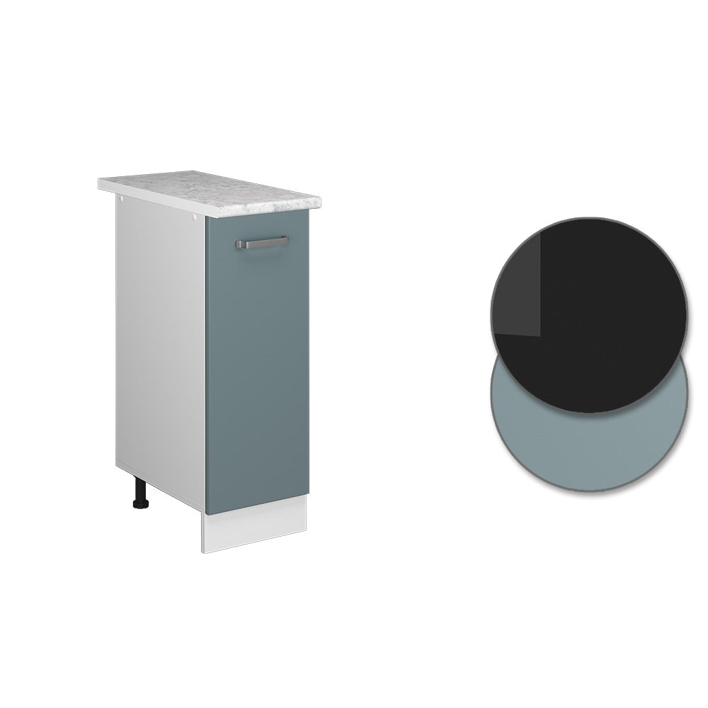 Vicco Base universale Grigio-blu 30 cm con anta, con piano di lavoro