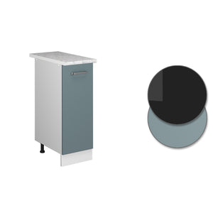 Vicco Base universale Grigio-blu 30 cm con anta, con piano di lavoro