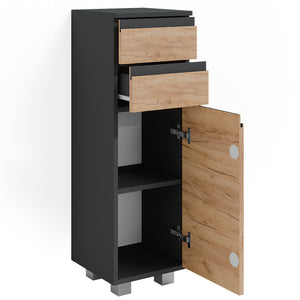 Vicco Mobiletto bagno Grigio 30 x 95 cm