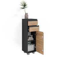 Vicco Mobiletto bagno Grigio 30 x 95 cm