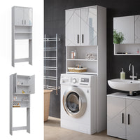 Vicco Mobiletto per lavatrice Bianco lucido 64 x 190.5 cm