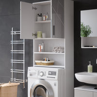 Vicco Mobiletto per lavatrice Bianco lucido 64 x 190.5 cm