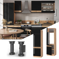 Vicco Mobile alto Rovere nero lucido 60 cm