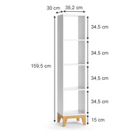 Vicco Libreria bambini Bianco 35.2 x 159.5 cm
