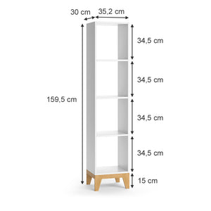 Vicco Libreria bambini Bianco 35.2 x 159.5 cm
