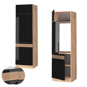 Vicco Mobile alto Rovere nero lucido 60 cm