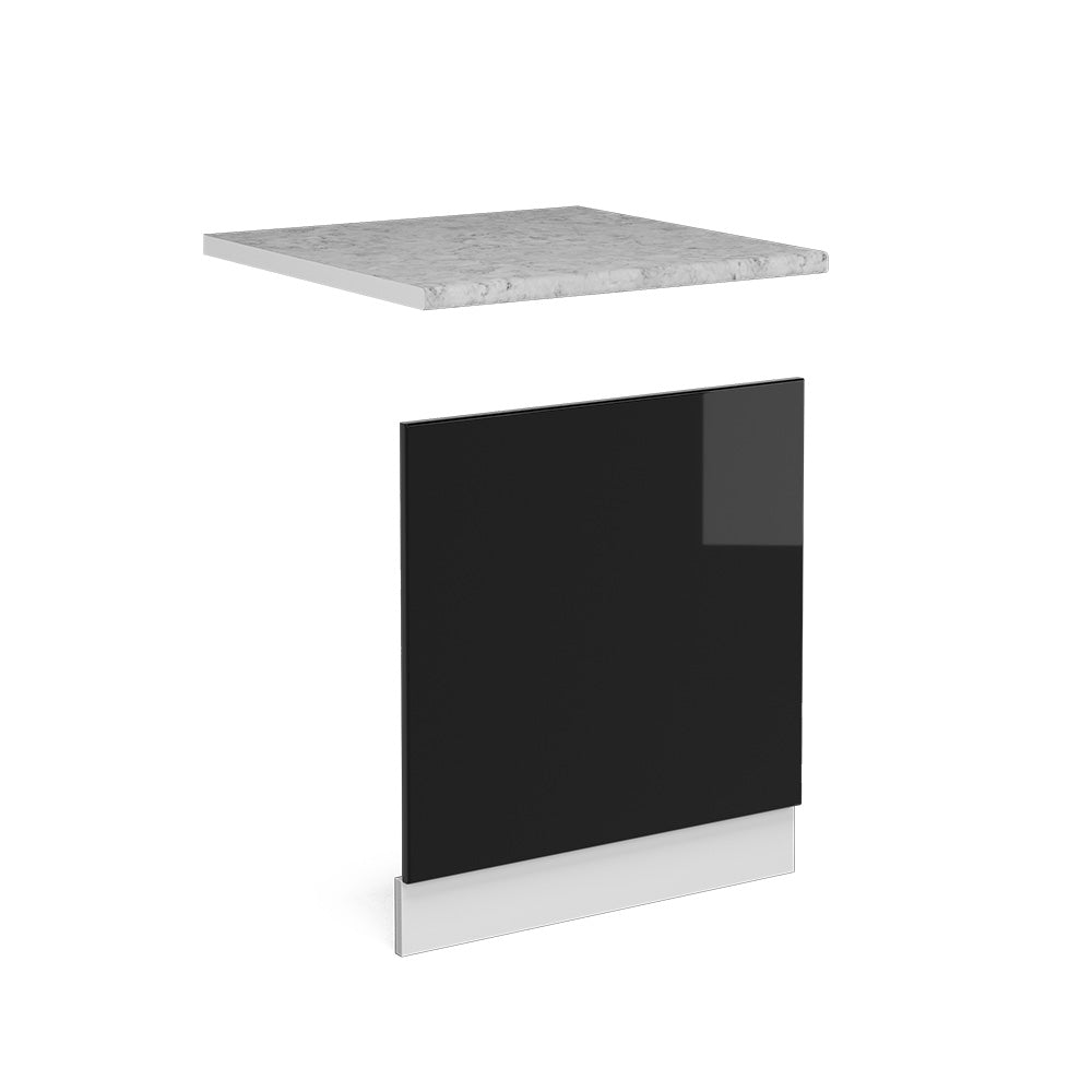 Vicco Pannello frontale Nero lucido 60 cm , PL Marmo