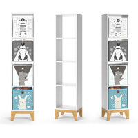 Vicco Libreria bambini Bianco 35.2 x 159.5 cm