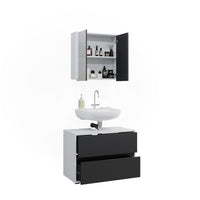 Vicco Set di mobili da bagno Bianco/antracite 2 parti