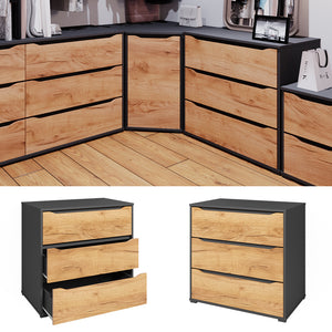 Vicco Credenza Quercia dorata 48 x 77.6 cm con cassetti