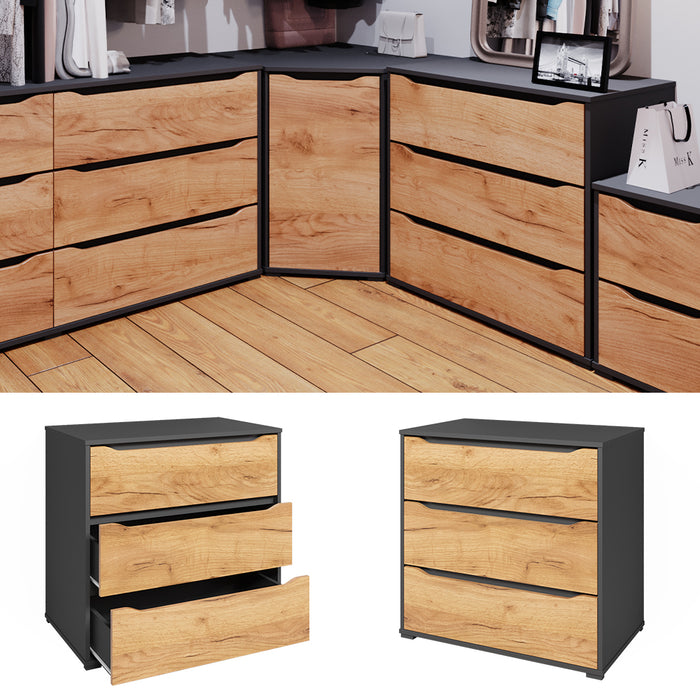 Vicco Credenza Quercia dorata 48 x 77.6 cm con cassetti