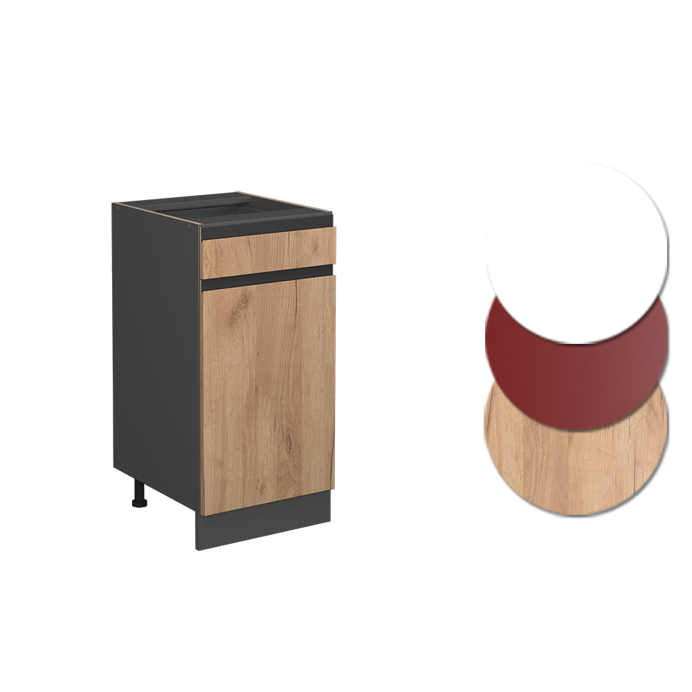 Vicco Mobiletto base per cucina Quercia dorata 40 cm PL Marmo