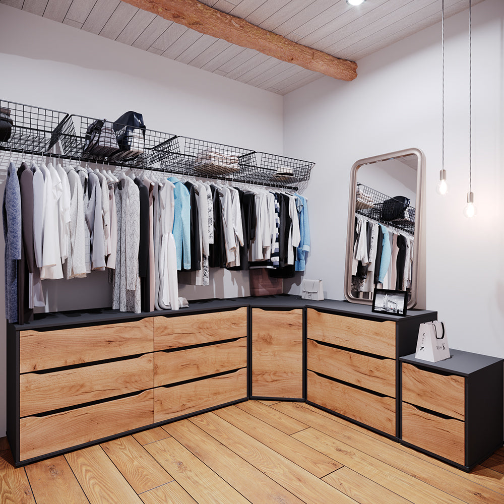 Vicco Credenza Quercia dorata 48 x 77.6 cm con cassetti