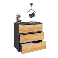 Vicco Credenza Quercia dorata 48 x 77.6 cm con cassetti