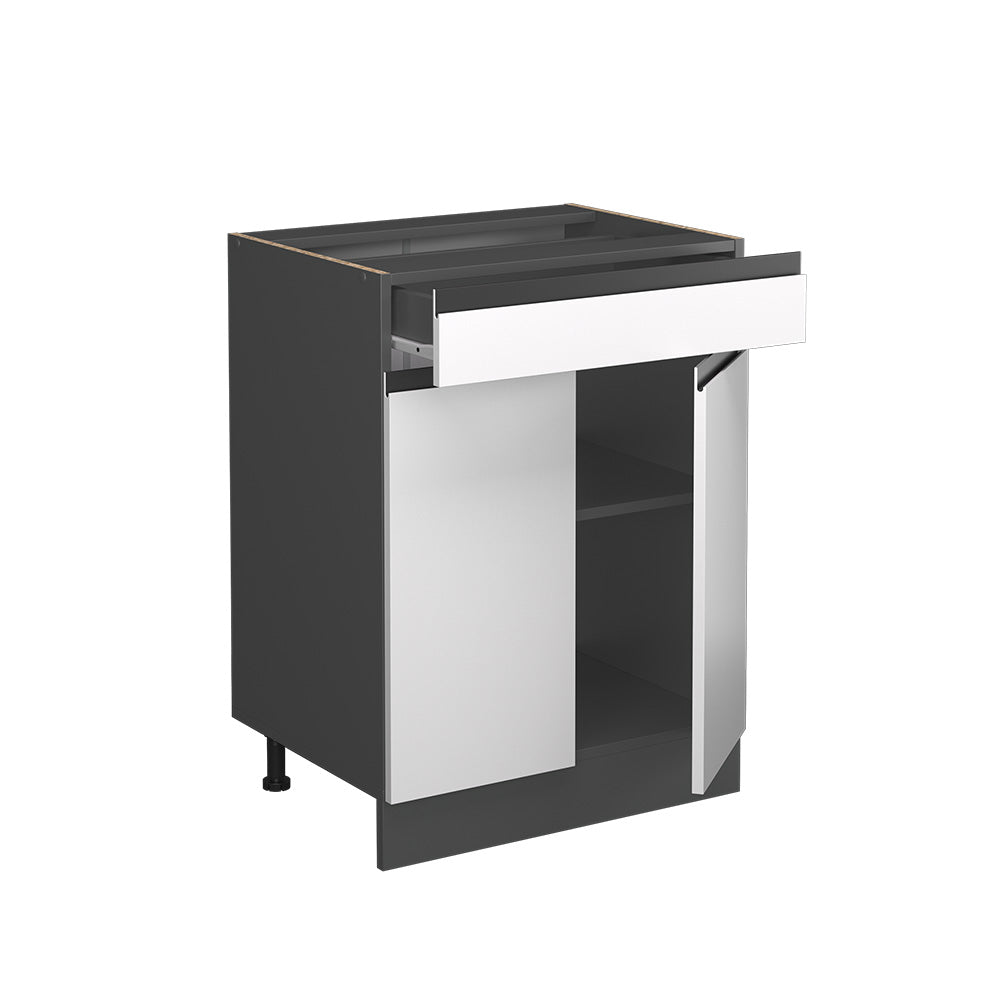 Vicco Base da cucina Bianco 60 cm , AP Antracite