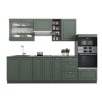 Vicco Cucina componibile Verde-oro Country House/Antracite 280 cm , PL Rovere